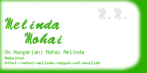 melinda mohai business card